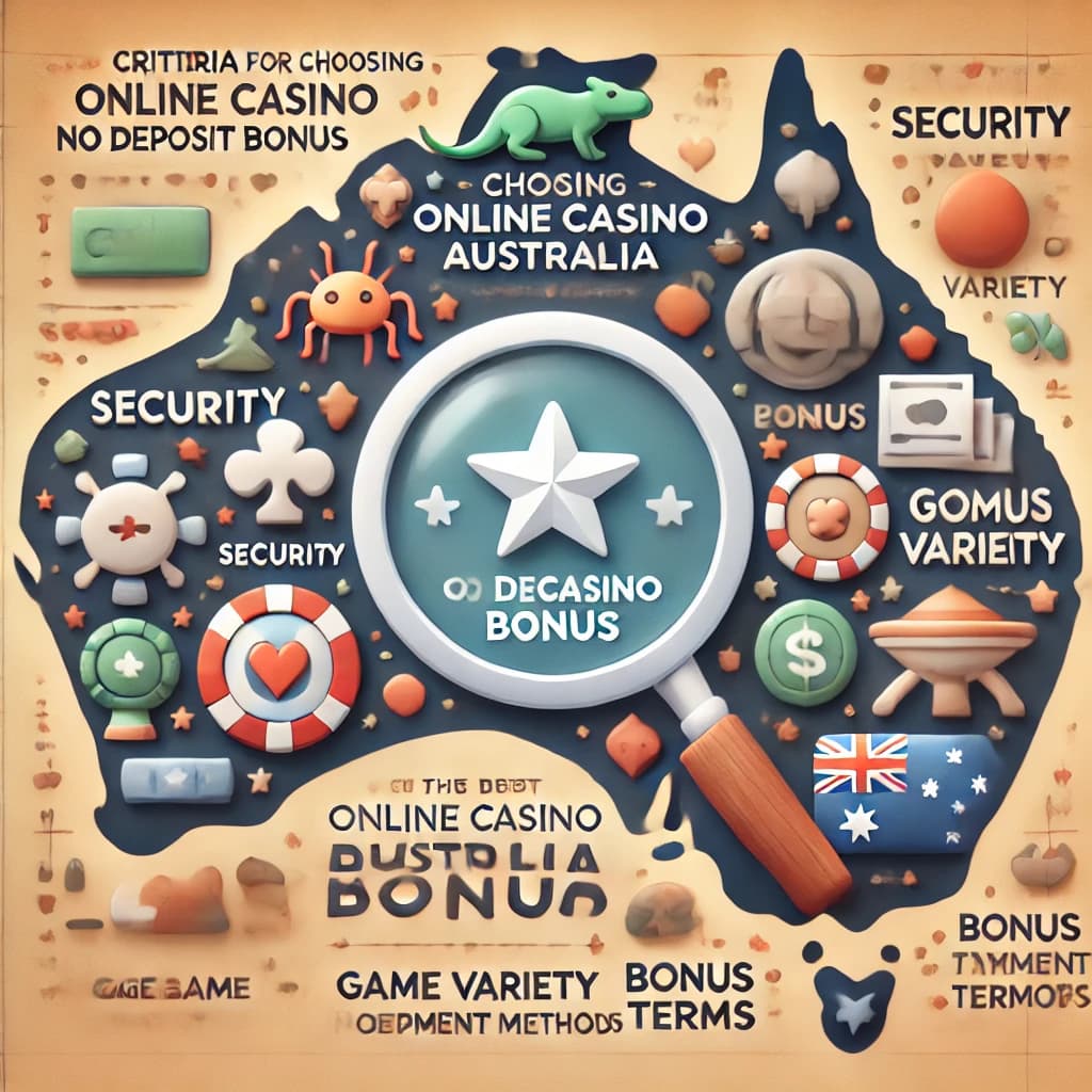 Criteria for Choosing the Best Online Casino Australia No Deposit Bonus